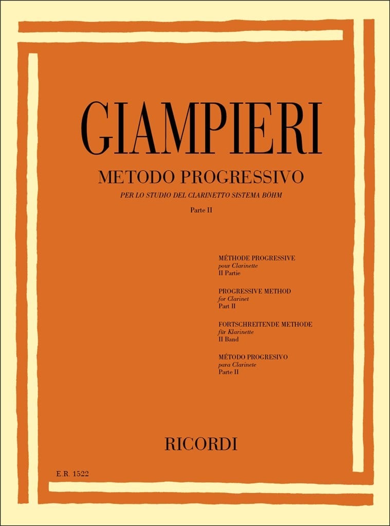Metodo Progressivo Per Lo Studio Del Clarinetto